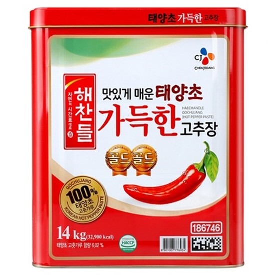 해찬들 태양초 가득한 고추장 14kg