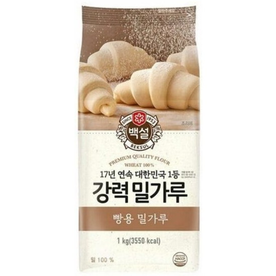 백설 강력 밀가루 1kg