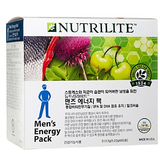 뉴트리라이트 맨즈 에너지 팩 60포