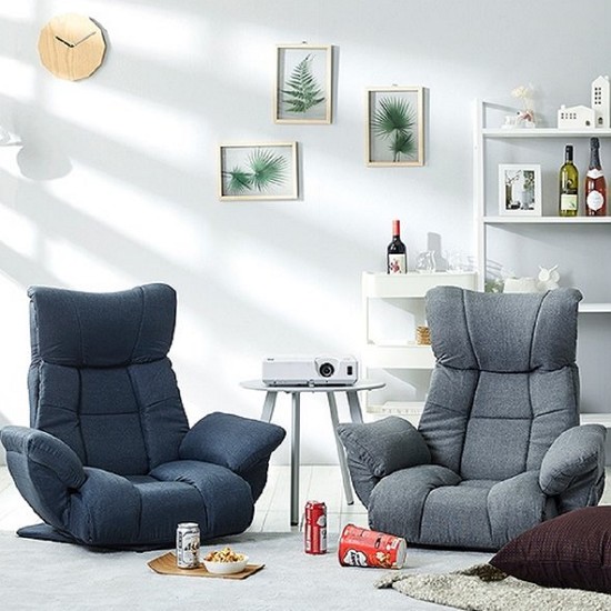 한샘 휴 팔걸이형 패브릭 좌식소파 1인용