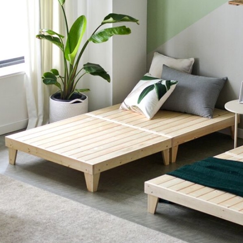 아씨방 원목마루 평상형 침대 SS