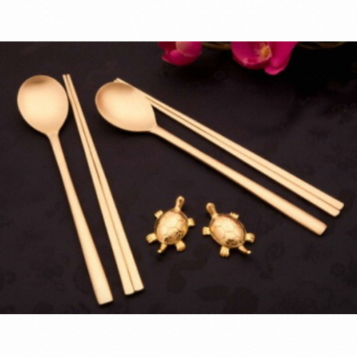 구씨공방 궁중방짜유기 수저세트 B 2벌