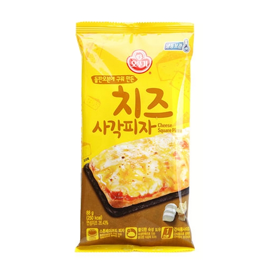 오뚜기  돌판오븐에 구워만든 치즈 사각피자 88g