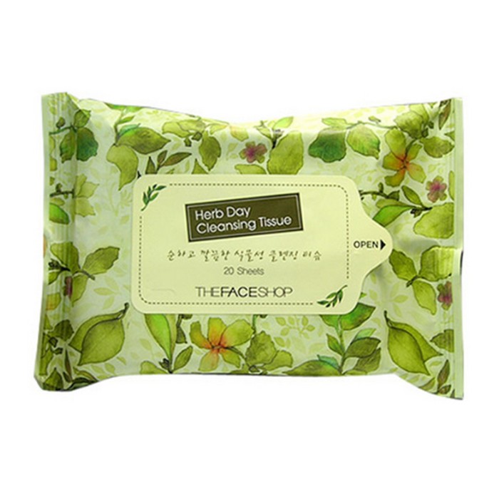 더페이스샵 허브데이 클렌징 티슈 70매