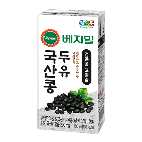정식품 베지밀 국산콩 두유 검은콩 고칼슘 190ml