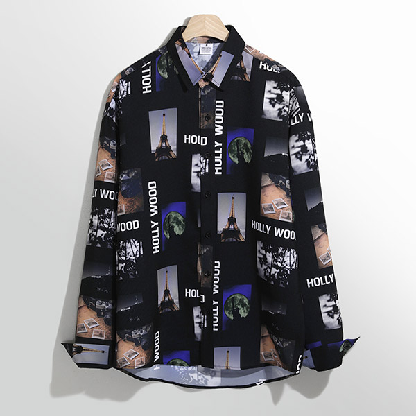 MNC  할리우드 오버핏 셔츠  MDLS250MS