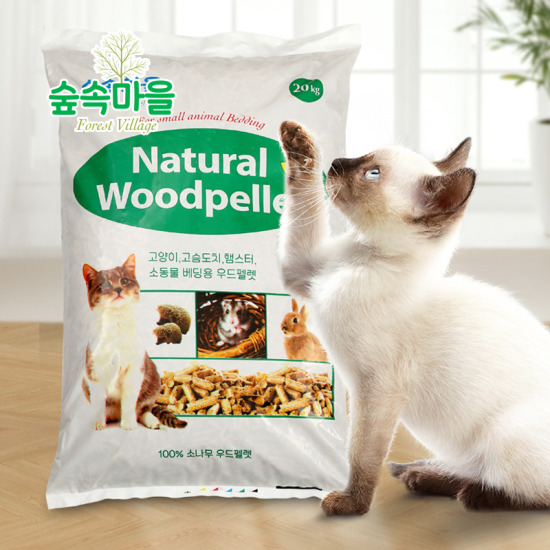 숲속마을 우드펠렛 고양이 모래 20kg