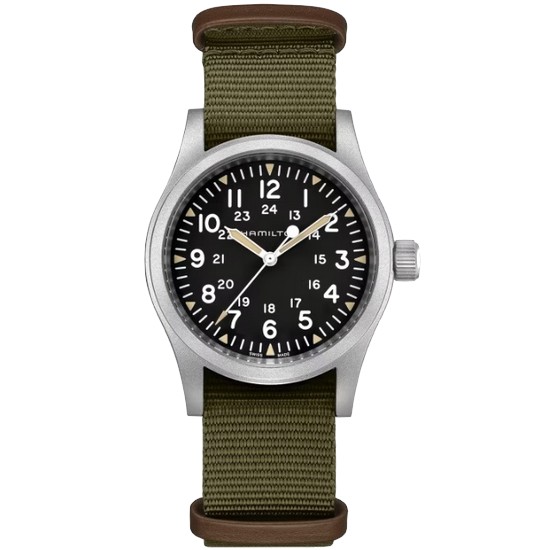 해밀턴 남성 카키 필드 메커니컬_H69439931