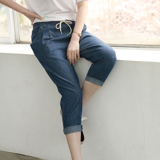 웬디즈갤러리 와와 스트링 배기팬츠 RPT003