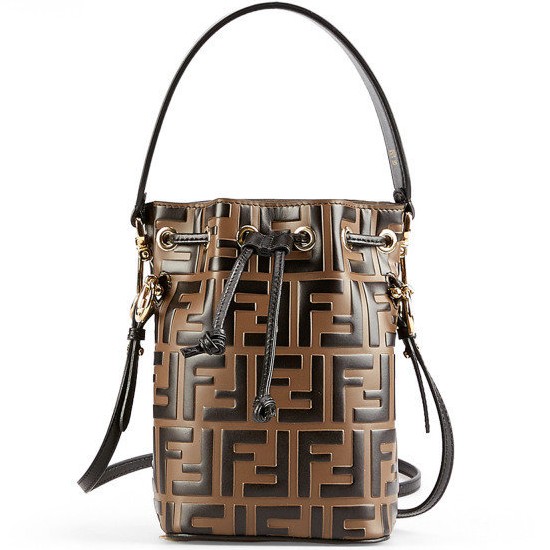 펜디 몬트레조 FF로고 레더 미니 버킷백_8BS010 A659 F13VK