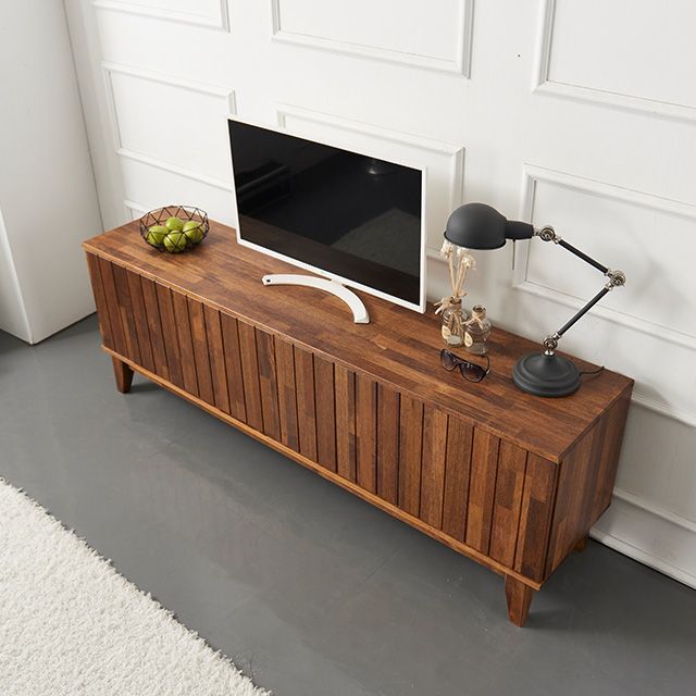 도도 아르떼 멀바우 원목 1단 높은 거실장 1800