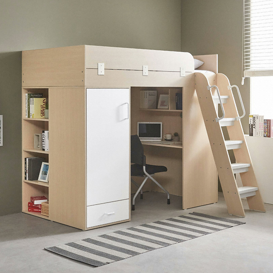 E스마트 하우스 독서실책상 벙커침대 풀세트 SS