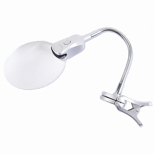 Coms 미니휴대용 접이식 확대경돋보기 LED조명 루페