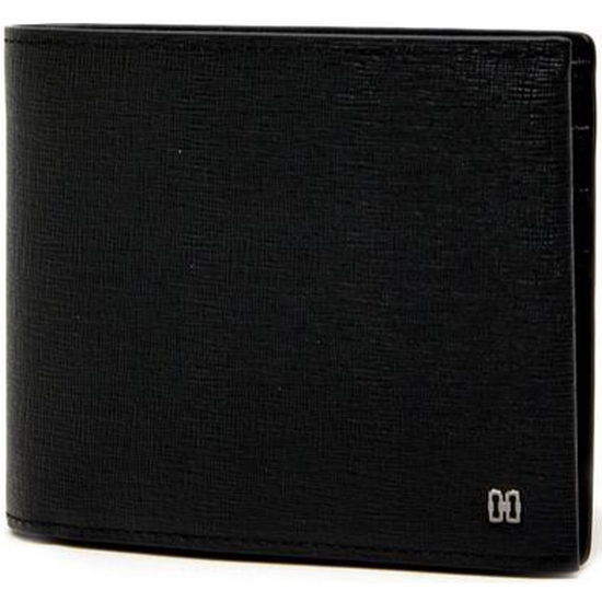 닥스 남성 블랙 가죽 DD로고 모던 클래식 반지갑_DBWA9F833BK