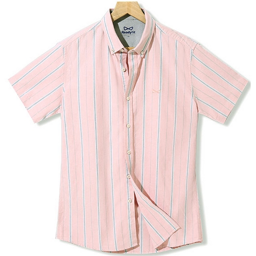 그레이ST 인디안핑크 반팔남방셔츠_RFC20116