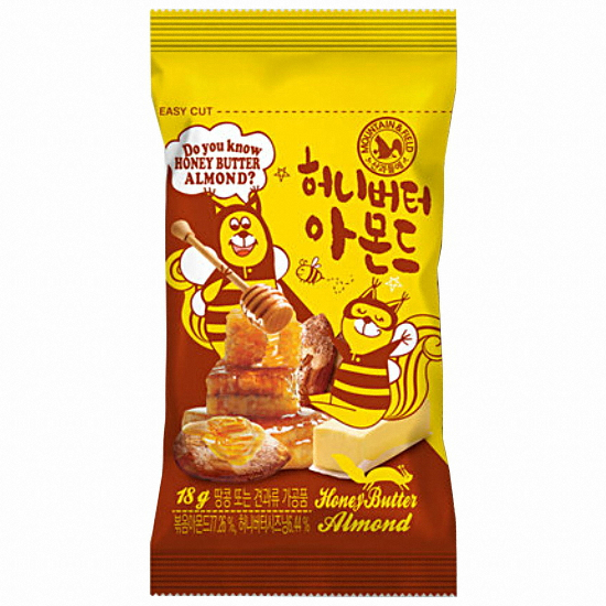 산과들에  허니버터 아몬드 18g