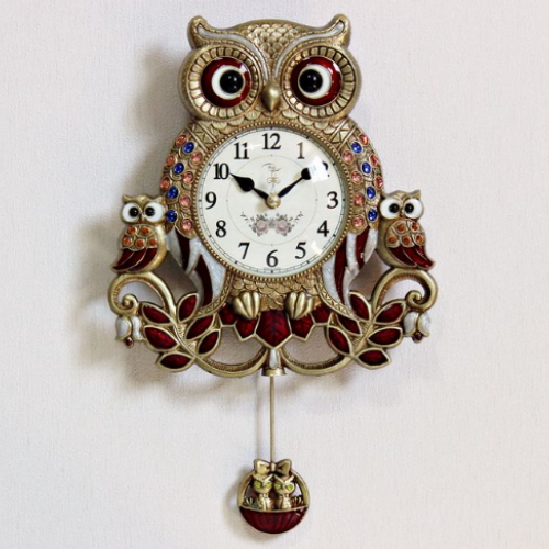 kspz254 저소음 대박 부엉이 추시계 골드 -키다리