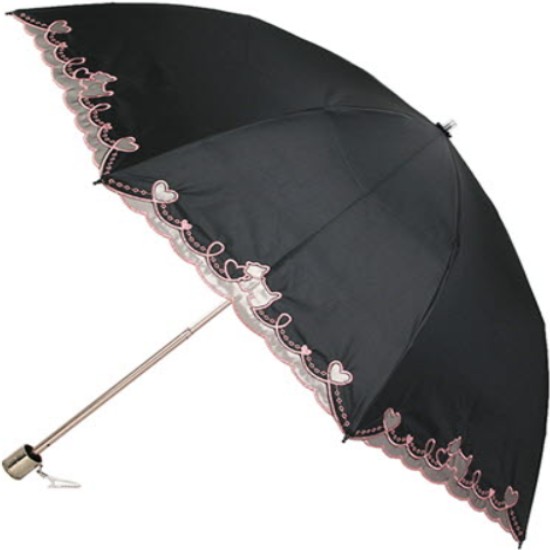 아가타 스코티 하트 오간디 접이식 양산_AG1913