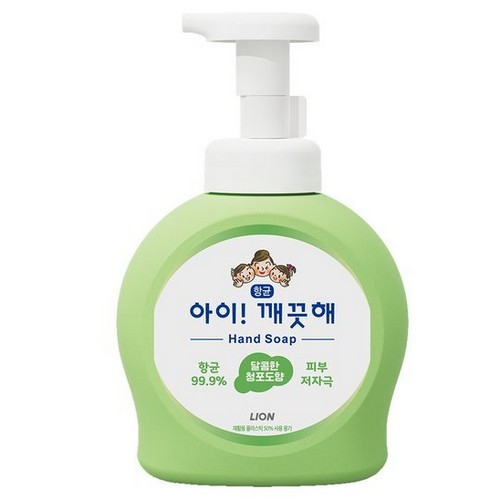 아이깨끗해 청포도 항균 폼 핸드 솝 490ml