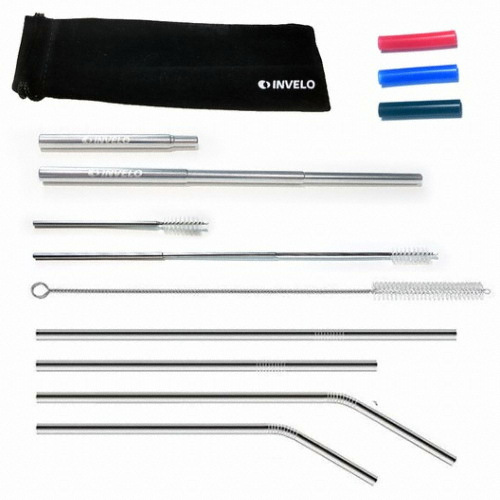 인벨로  스텐빨대 곡선형 24.1cm 4개