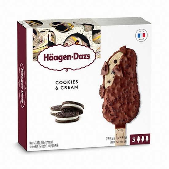 하겐다즈  쿠키앤크림 80ml