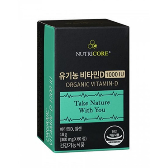 뉴트리코어 유기농 비타민D 1000IU 60정