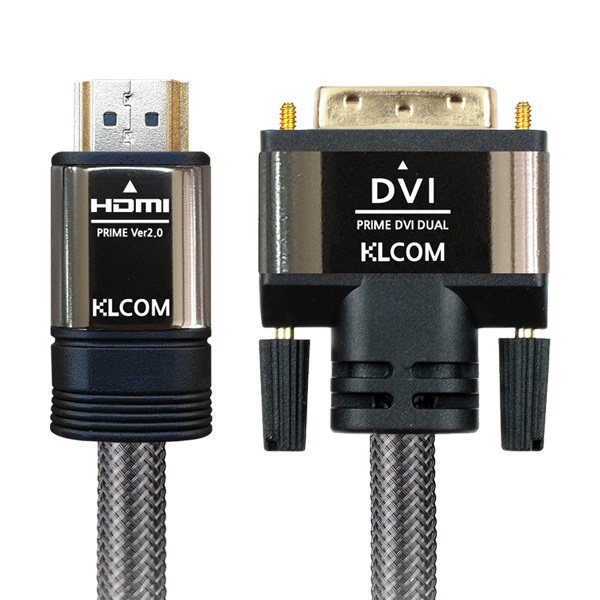 케이엘시스템 KLcom PRIME 고급형 HDMI 2.0 to DVI 케이블