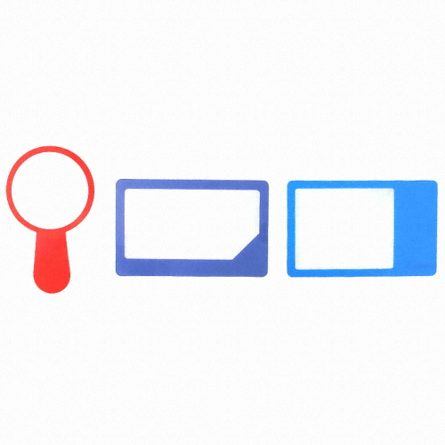 휴대용 카드형 슬림 돋보기 1P