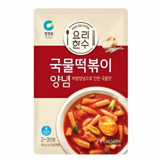 청정원 요리한수 국물떡볶이 양념 140g