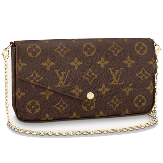 루이비통 포쉐트 펠리시 모노그램 체인 크로스백_M61276