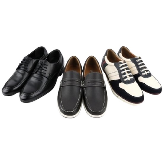 무다 국내산  리얼 천연소가죽 남성화 3종셋트 TVA-300S