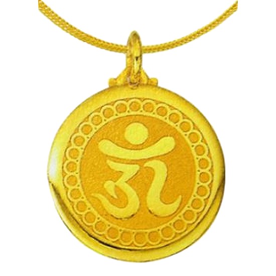 혼골드모아 골드모아 순금 불교 옴 목걸이 7.5g 8354
