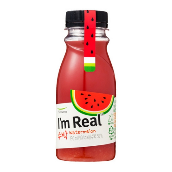 풀무원 아임리얼 수박 190ml