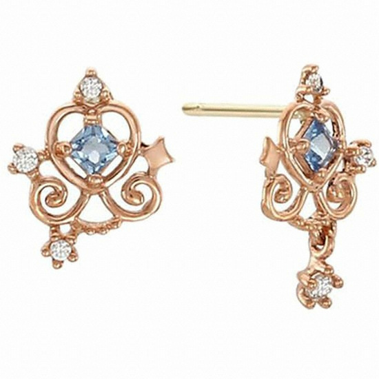 프린세스  로이드x  신데렐라   10K 귀걸이 LPTJ4050T