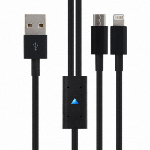 강원전자 NETmate 2in1 LED 멀티 충전전용 케이블