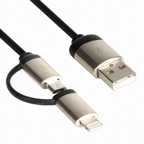 강원전자 NETmate 2in1 마이크로5핀 + 애플8핀 멀티 케이블