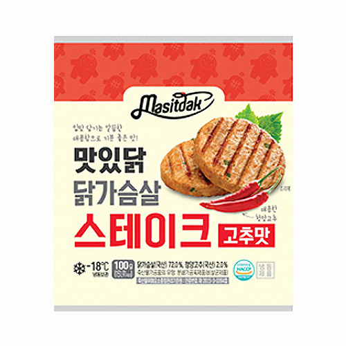 국일에프앤비 맛있닭 닭가슴살 스테이크 고추맛 100g[5개]