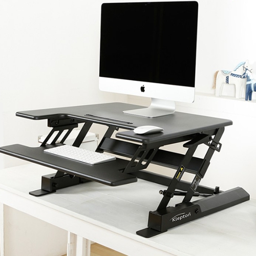 클렙튼 원터치 높이조절 싱글 스탠딩책상 거치형