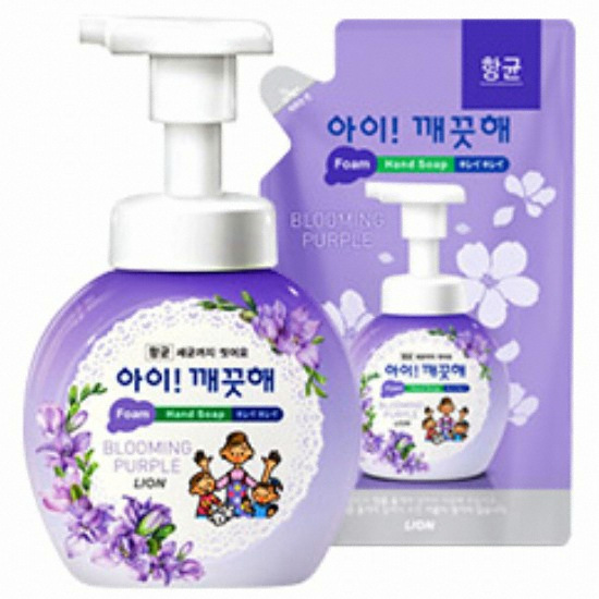 아이깨끗해 블루밍퍼플 핸드 솝 250ml+리필 200ml