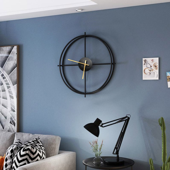 모나코올리브  무소음 철제 와이어 인테리어 벽시계