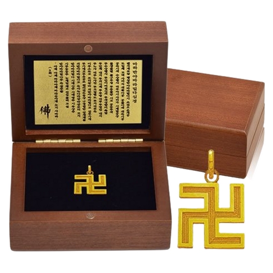 혼골드모아 골드모아 순금 [만자띠] 불교 펜던트 3.75g