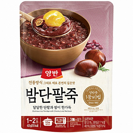 동원F&B  양반 밤단팥죽 420g