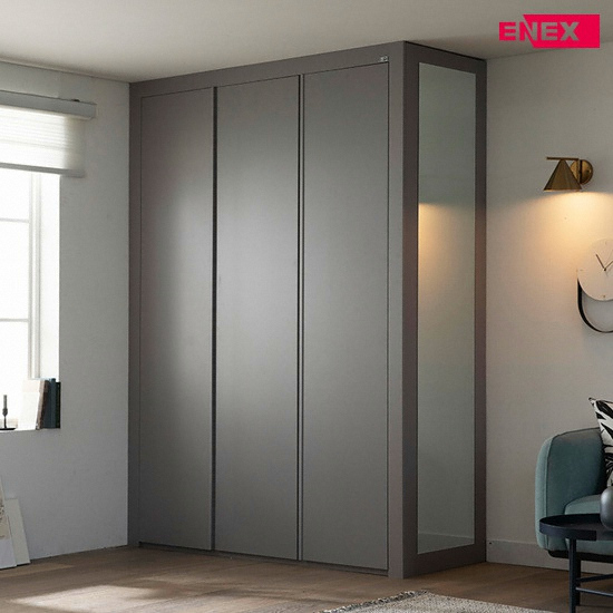 에넥스  ENNEE 버클리 그레이 작은방 붙박이장