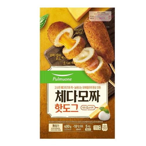 풀무원  체다모짜 핫도그 80g