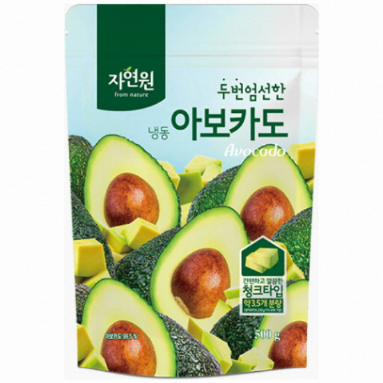 웰팜 자연원 두번 엄선한 냉동 아보카도 500g