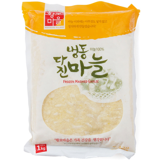 황보마을 냉동 다진마늘 1kg