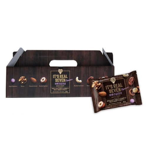 맑은농산 잇츠리얼넛츠 리얼세븐 하루건강견과 프리미엄 선물세트 20g 25개입