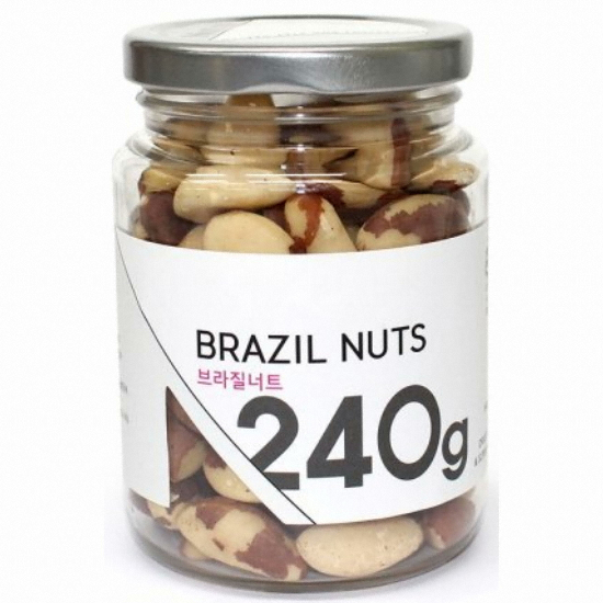 슈퍼푸드  몸에좋은   브라질너트   유리병  풍부한 셀레늄 브라질넛