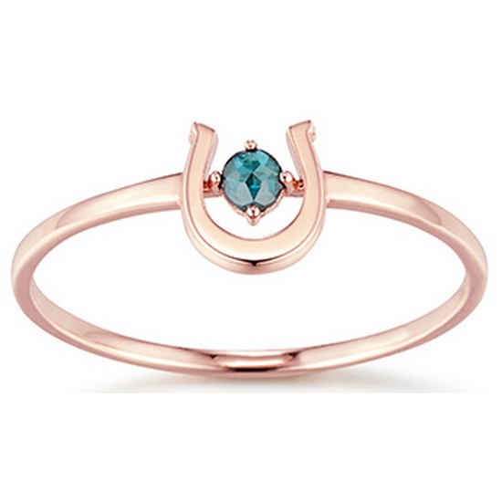 스톤헨지  14K 럭키유 다이아몬드 애끼링_B9014D