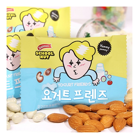 선명농수산 썬넛트 하루견과 스쿨넛 요거트 프렌즈 18g
